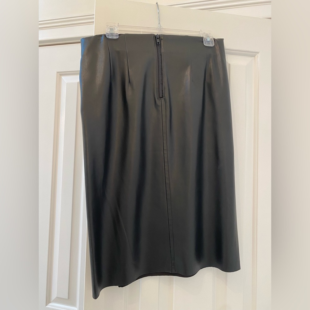 NWT! LOFT Faux Leather Pencil Skirt - Picture 2 of 6